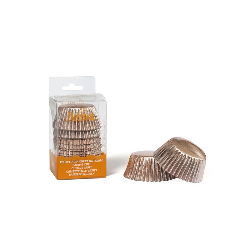 PIROTTINI TONDI ROSE GOLD mm50x32 60pz