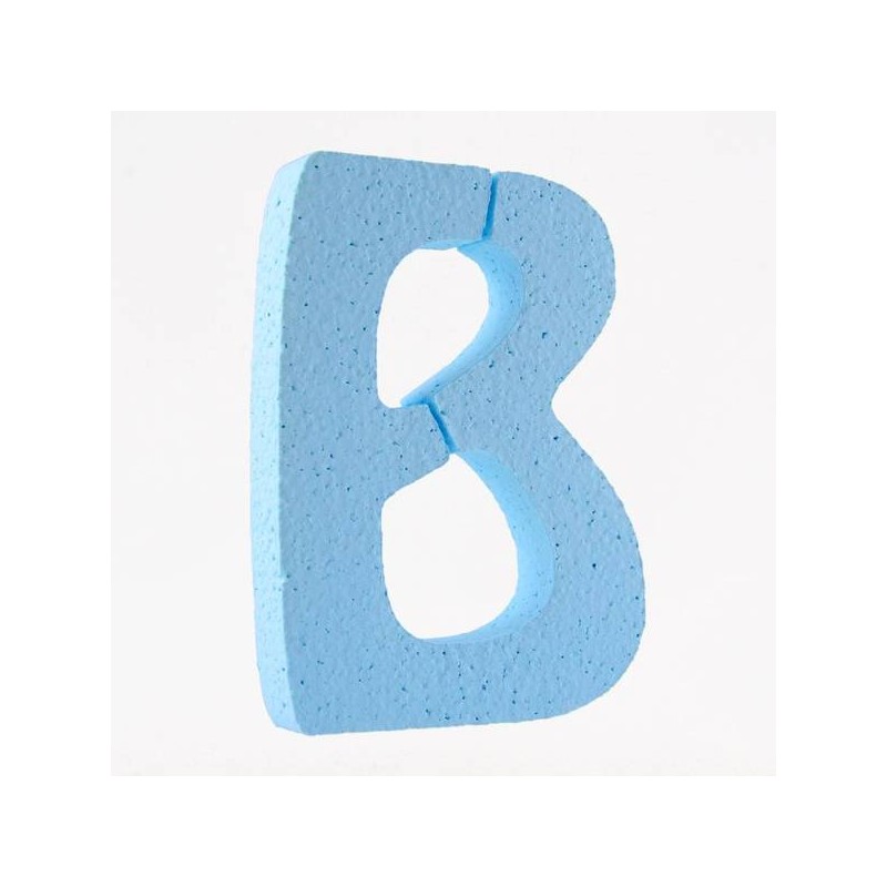 LETTERA POLISTIROLO PASTELLO mm120x90 B CELESTE
