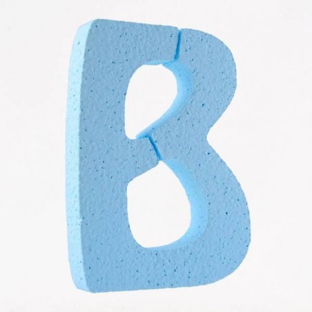 LETTERA POLISTIROLO PASTELLO mm120x90 B CELESTE