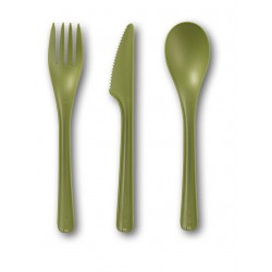 CUCCHIAIO CPLA BLOOM VERDE 17cm 25pz BIO COMPOSTABILE