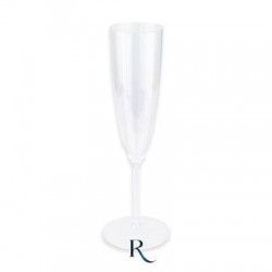 FLUTES RIUTILIZZABILI 180cc RIBBED CRYSTAL 6pz