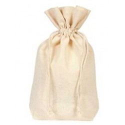 SACCHETTO COTONE NATURAL 14x4,5xh18,5cm 10pz