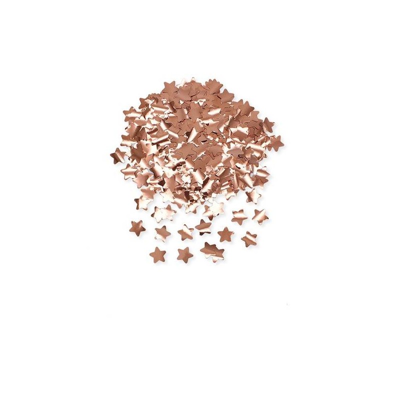 CORIANDOLI IN FOIL STELLE ø2cm 50gr ROSE GOLD METAL