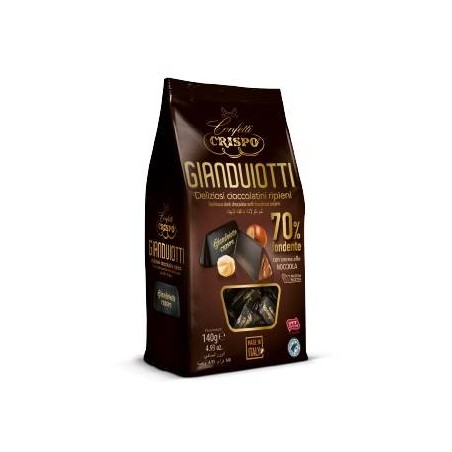 GIANDUIOTTI BUSTA 140gr CIOCCOLATO FONDENTE 70% CRISPO