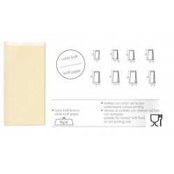 BUSTE REGALO CARTA SEALING AVORIO 10+3x18cm 100pz PER ALIMENTI
