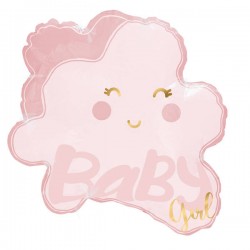 PALLONE MYLAR SAGOMATO NUVOLETTA ROSA 68x70cm
