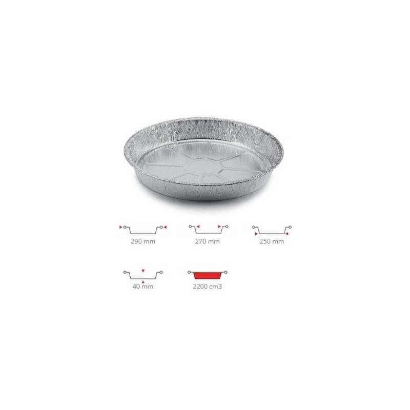 TEGLIA ALLUMINIO TONDA C10G 100pz CONTITAL