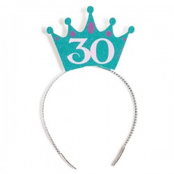 CORONCINA GLITTER 10x7cm 30 ANNI