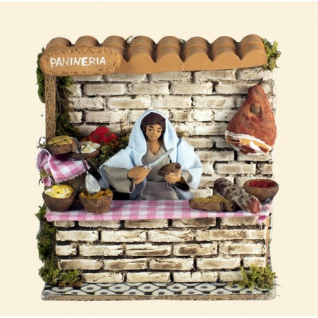 VENDITRICE DI PANE 10cm MOVIMENTO 15x10x14cm