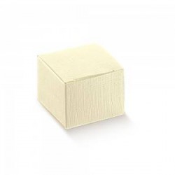 SCATOLA PIEGHEVOLE SETA BIANCO 10x10x6cm 10pz