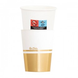 BICCHIERI 250cc E8 COVER LIBERTY GOLD 8pz