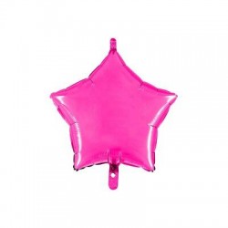 PALLONE MYLAR STELLA 45cm FUCSIA