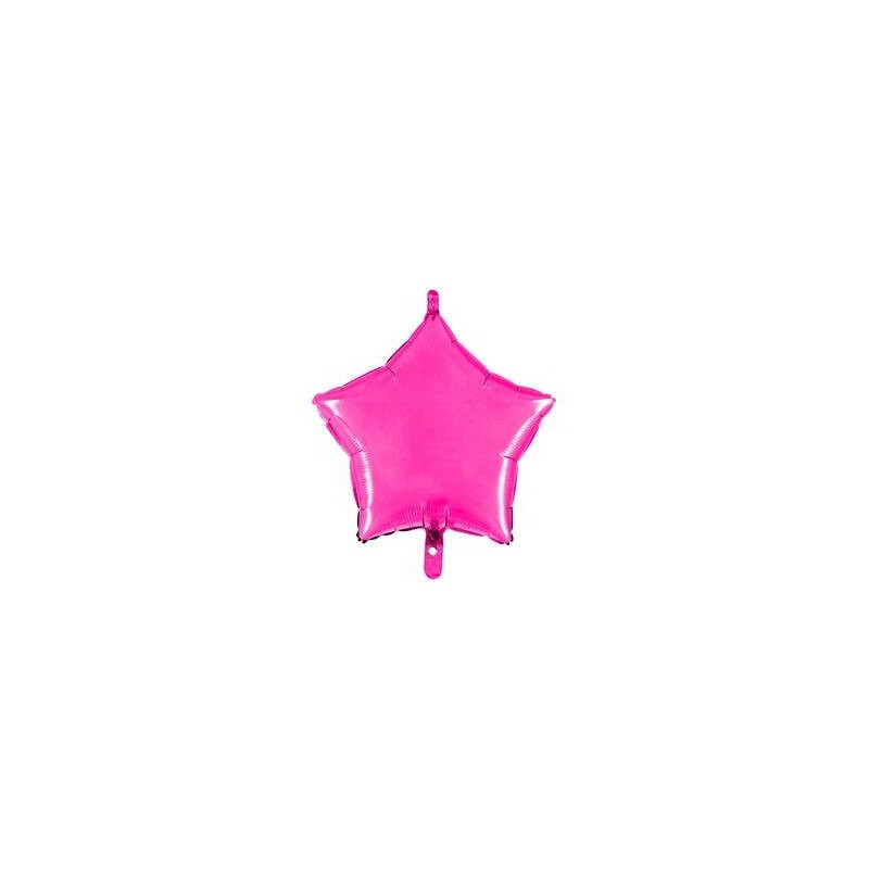 PALLONE MYLAR STELLA 45cm FUCSIA