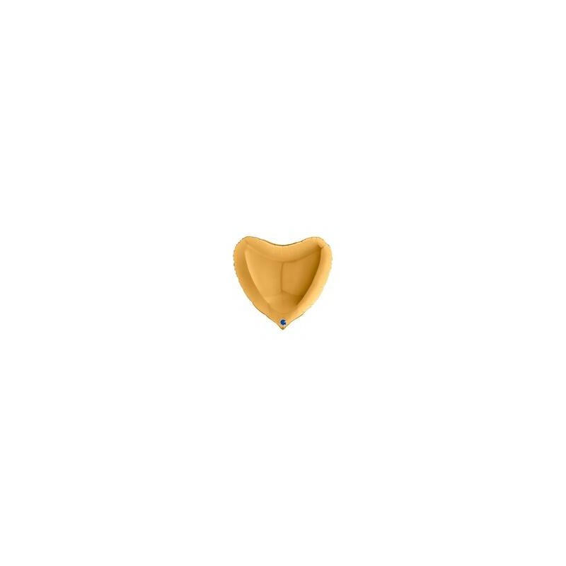 PALLONE MYLAR CUORE 36 91cm ORO