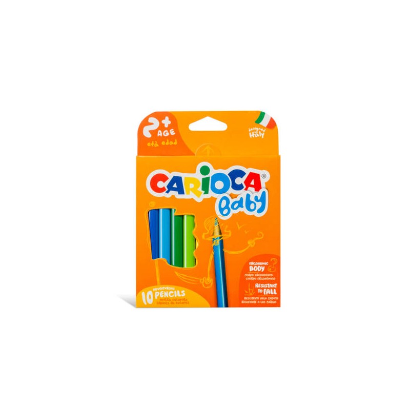 PASTELLI CARIOCA BABY +2 PENCIL 10pz
