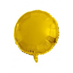 PALLONE MYLAR TONDO 18 45cm ORO METAL