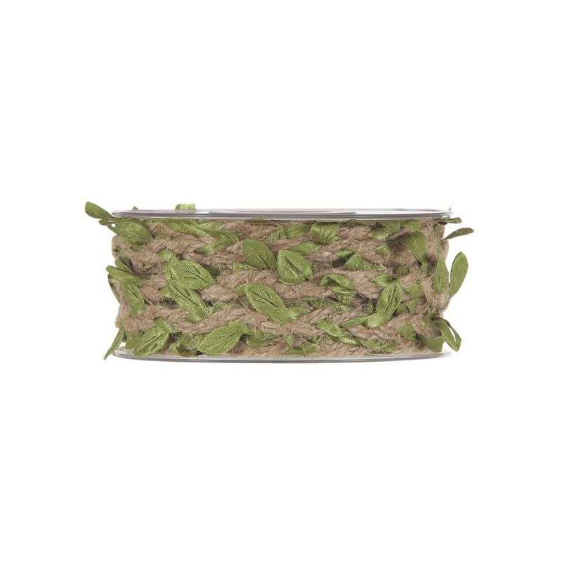 CORDA JUTA W/LEAVES mm30x10mt
