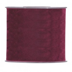 NASTRO DOUBLE VELVET mm100x7mt BORDEAUX