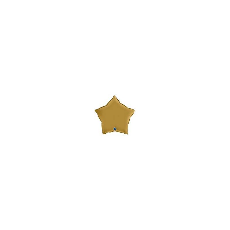 PALLONE MYLAR STELLA 18 45cm SATIN ORO