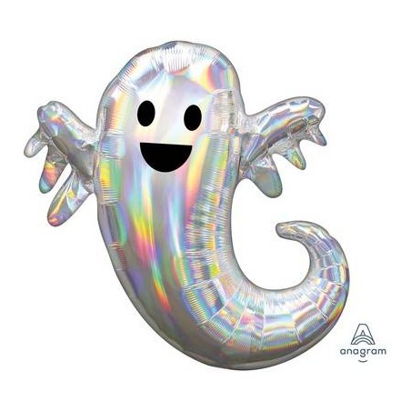PALLONE MYLAR S/SHAPE 63x72cm FANTASMA OLOGRAFICO