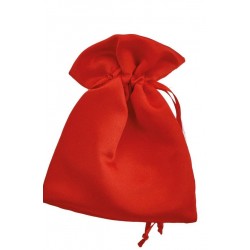 SACCHETTO RASO 9x12cm ROSSO 12pz