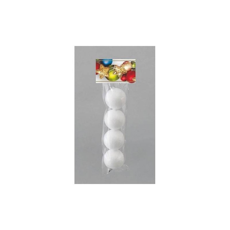 SFERE POLISTIROLO 60mm CON FILO 4pz