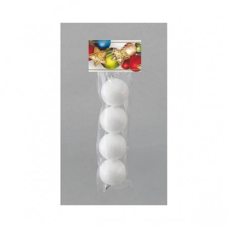 SFERE POLISTIROLO 60mm CON FILO 4pz