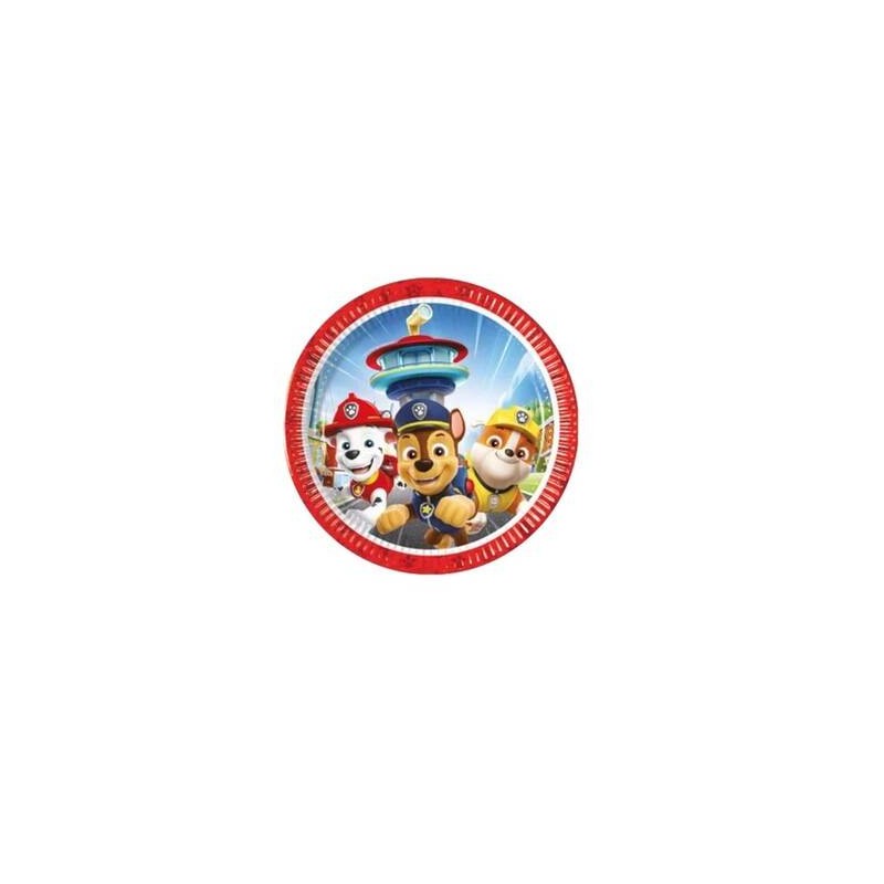 PIATTI DESSERT PAW PATROL 20cm 8pz
