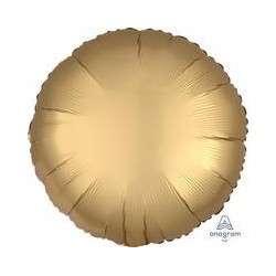 PALLONE MYLAR TONDO 17" 42cm SATIN GOLD