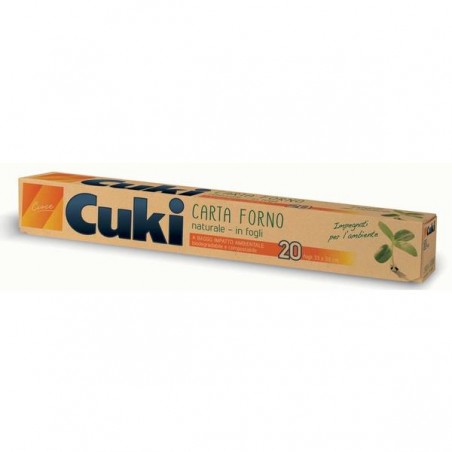 CARTA DA FORNO CUKI 20 FOGLI NATURALE 33x38cm