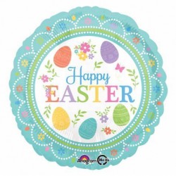 PALLONE MYLAR 17'' HAPPY EASTER 42cm