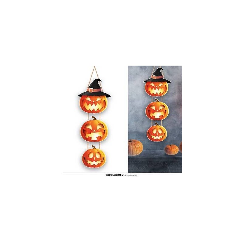 SEGNO 3 ZUCCHE STREGA 64cm LEGNO