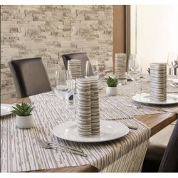 COPRIMACCHIA 100x100 MONO AIRLAID BACK CRETA 25pz