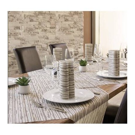 COPRIMACCHIA 100x100 MONO AIRLAID BACK CRETA 25pz