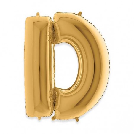 PALLONE MYLAR LETTERA D 102cm 40 GOLD
