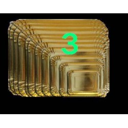 VASSOIO CARTONE ORO N°3 24x16 5 PEZZI