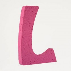 LETTERA POLISTIROLO PASTELLO mm120x90 L FUCSIA