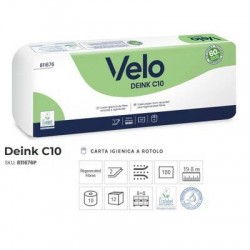 IGIENICA C10 DEINK 10 ROTOLI VELO