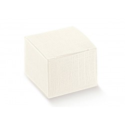 SCATOLA PIEGHEVOLE SETA BIANCO 12x12x12cm 10pz
