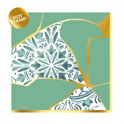 TOVAGLIOLI 33x33 KINTSUGI GIALLO/VERDE 3V 16pz