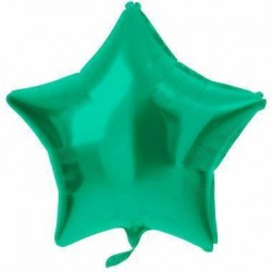 PALLONE MYLAR 19'' STELLA VERDE SATIN 48cm