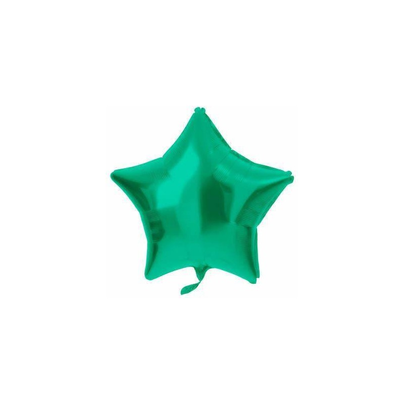 PALLONE MYLAR 19'' STELLA VERDE SATIN 48cm