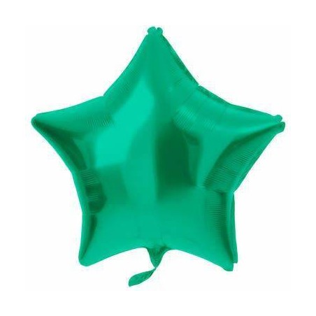 PALLONE MYLAR 19'' STELLA VERDE SATIN 48cm