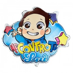 PALLONE MYLAR S/SHAPE NUVOLA ME CONTRO TE 60cm