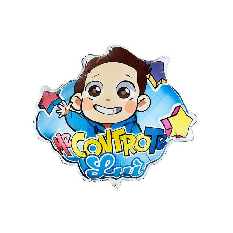 PALLONE MYLAR S/SHAPE NUVOLA ME CONTRO TE 60cm