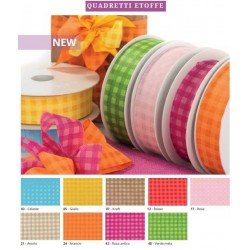 BOBINA NASTRO TNT DECOR QUADRETTI mm40x50mt 24-ARANCIONE