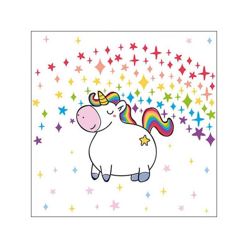 TOVAGLIOLI 33x33 UNICORNO POLLY 20pz