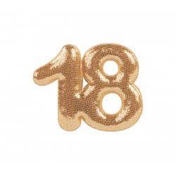 APPLICAZIONE TESSUTO ORO 18ESIMO Ø4,5cm 12pz
