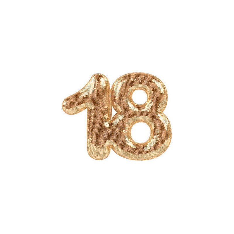 APPLICAZIONE TESSUTO ORO 18ESIMO Ø4,5cm 12pz