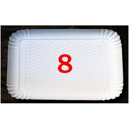 VASSOIO CARTONE BIANCO N°8 38x29 2 PEZZI